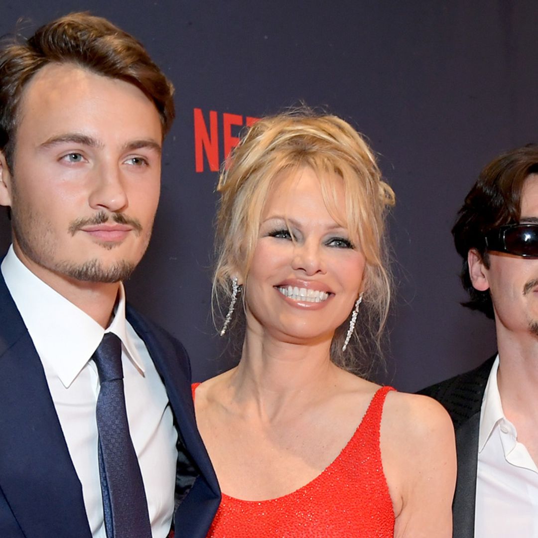 Pamela Anderson channels Baywatch in sizzling bodycon dress alongside famous sons