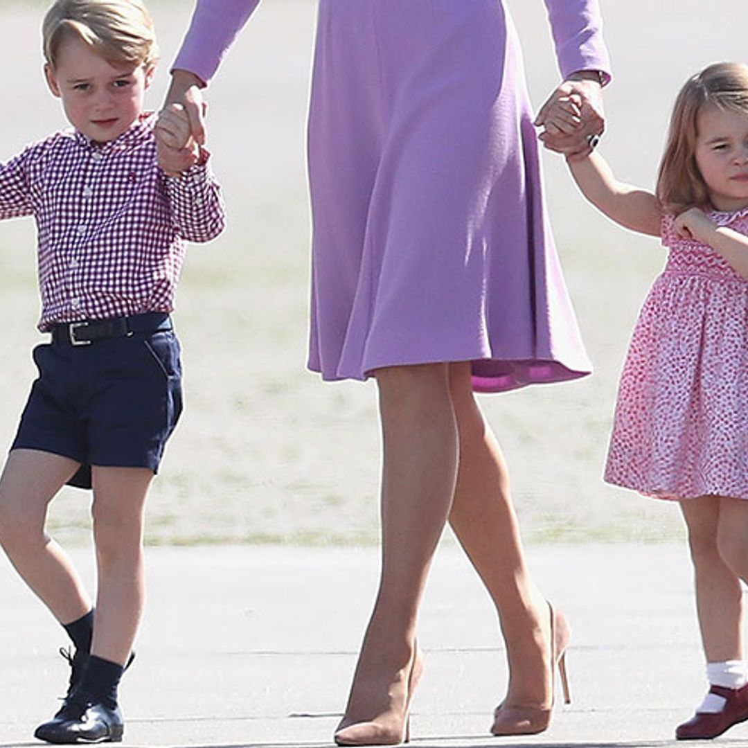 Prince George and Princess Charlotte steal the show with a final royal handshake