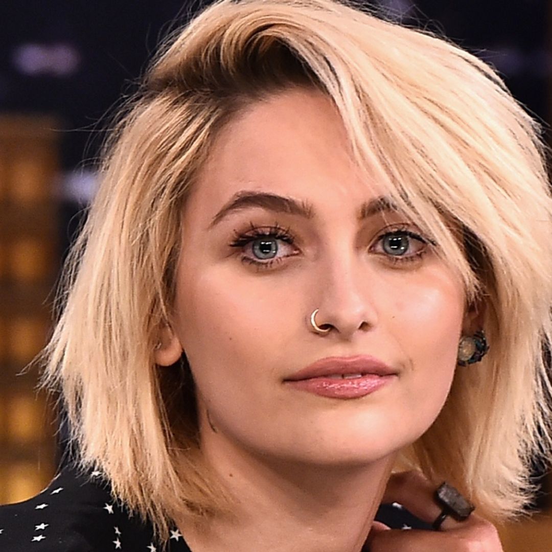 Paris Jackson goes for casual chic in lace top and jeans