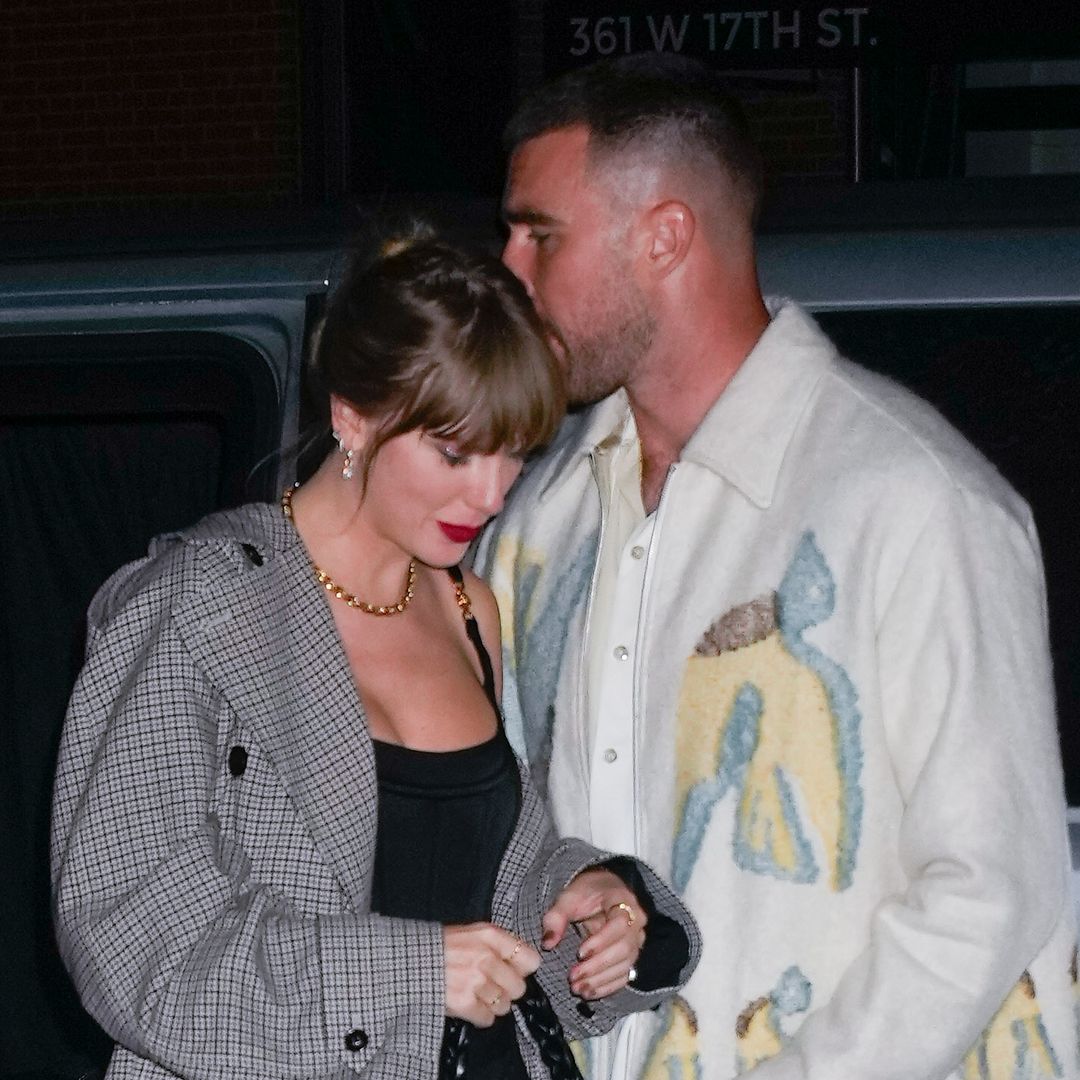 Taylor Swift dons corset bustier as she steps out hand-in-hand with Travis Kelce for late night date