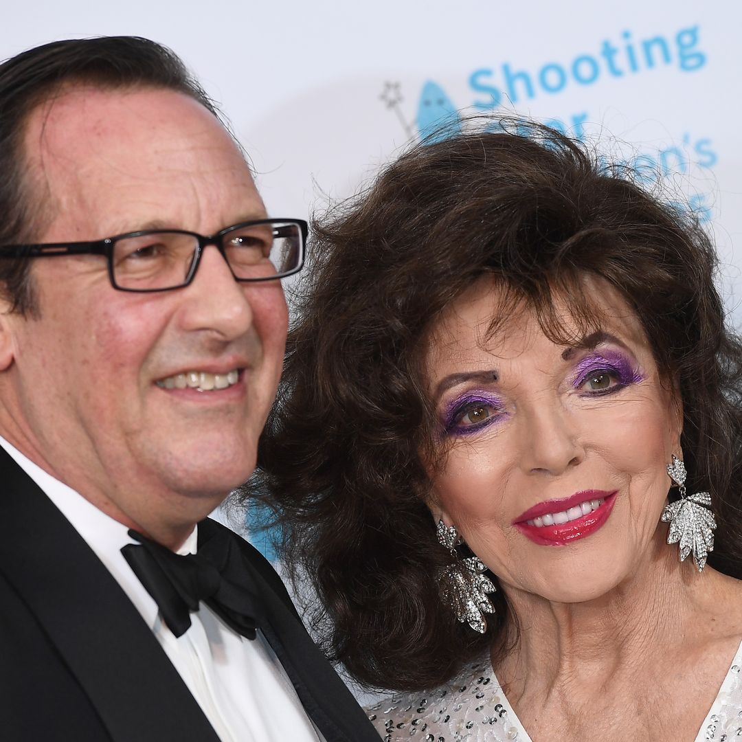 Joan Collins, 90, shares the secret to her ‘wonderful’ marriage to fifth husband Percy Gibson, 58