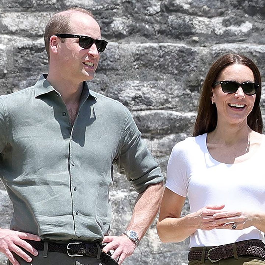 Prince William and Duchess Kate venture into Belize jungle to meet troops and visit Mayan site – best photos