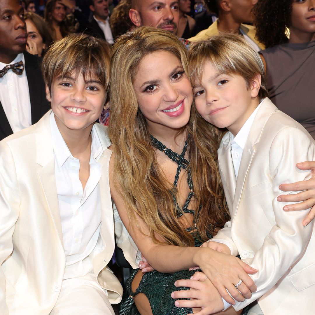 Shakira reveals her sons with Gerard Piqué are following in her