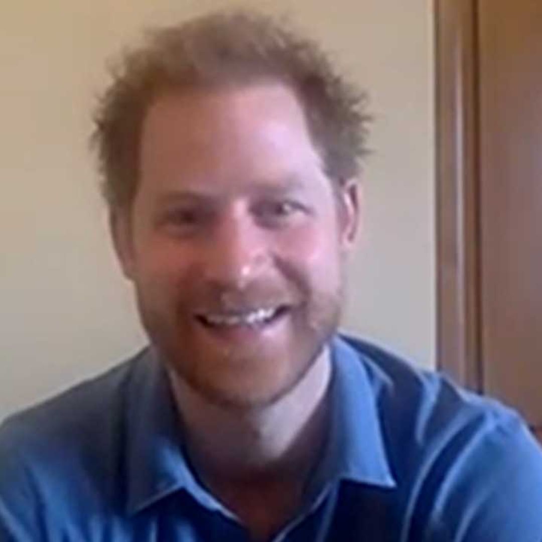 Prince Harry makes emotional video call to his patronage from new home in LA