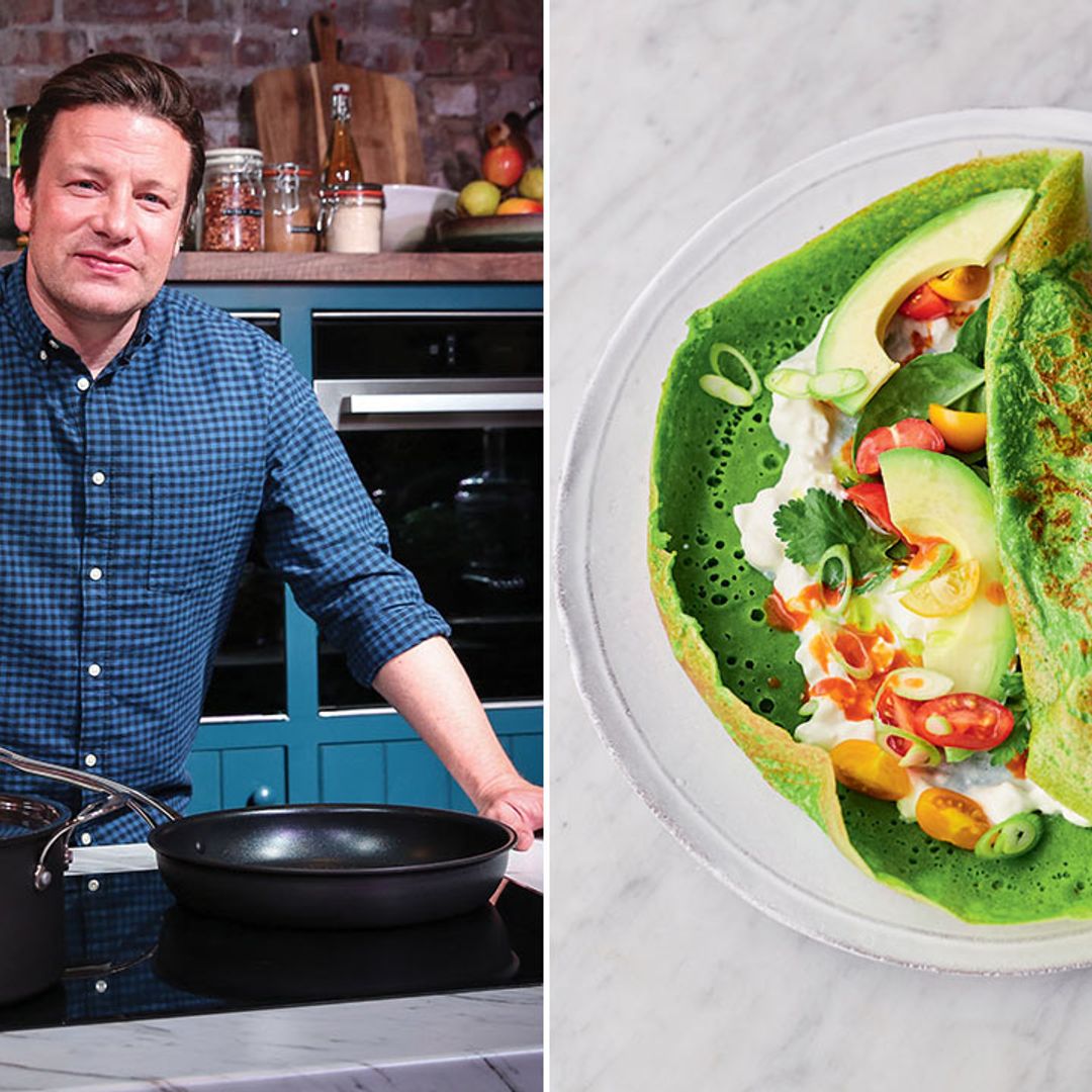 Jamie Oliver shares mouth-watering spinach pancake recipe