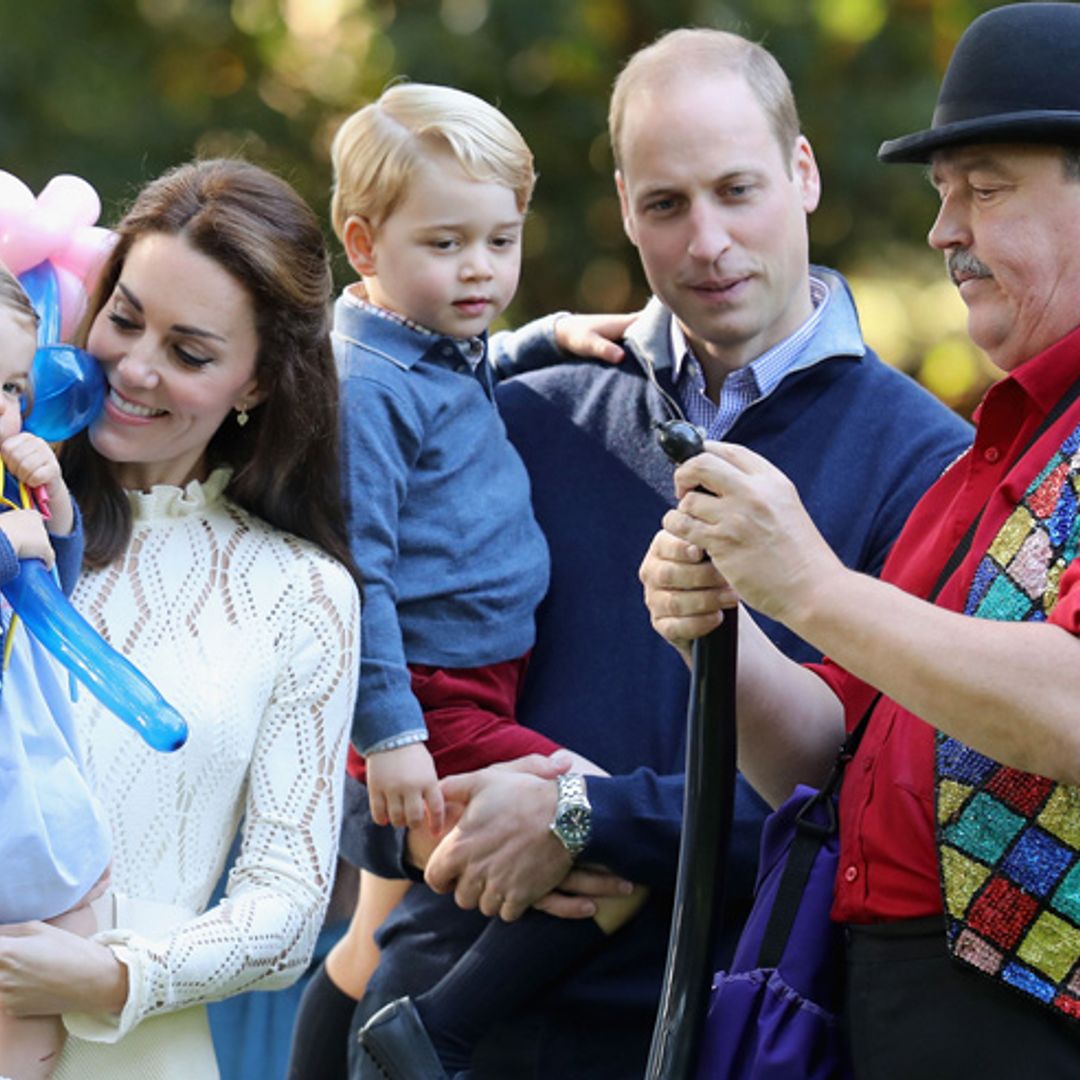 Prince George and Princess Charlotte steal the show at royal playdate - watch