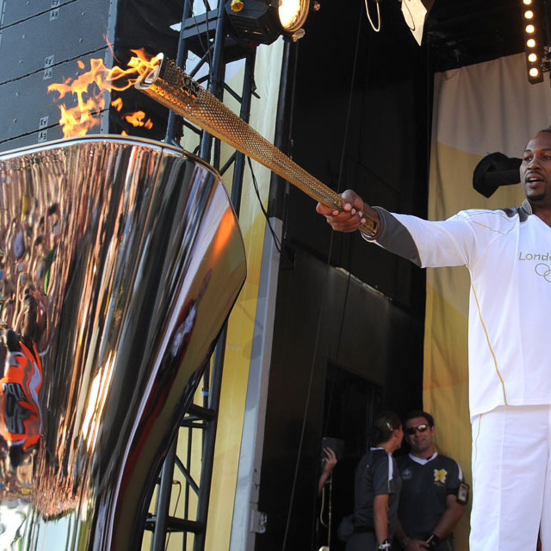 The Olympic torch reaches new heights in sunny London