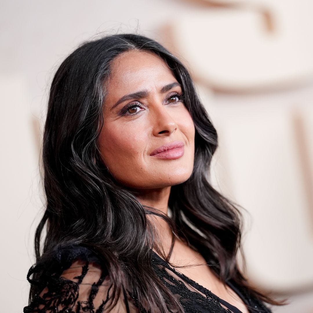 Salma Hayek just stepped out with her most unexpected hairstyle yet