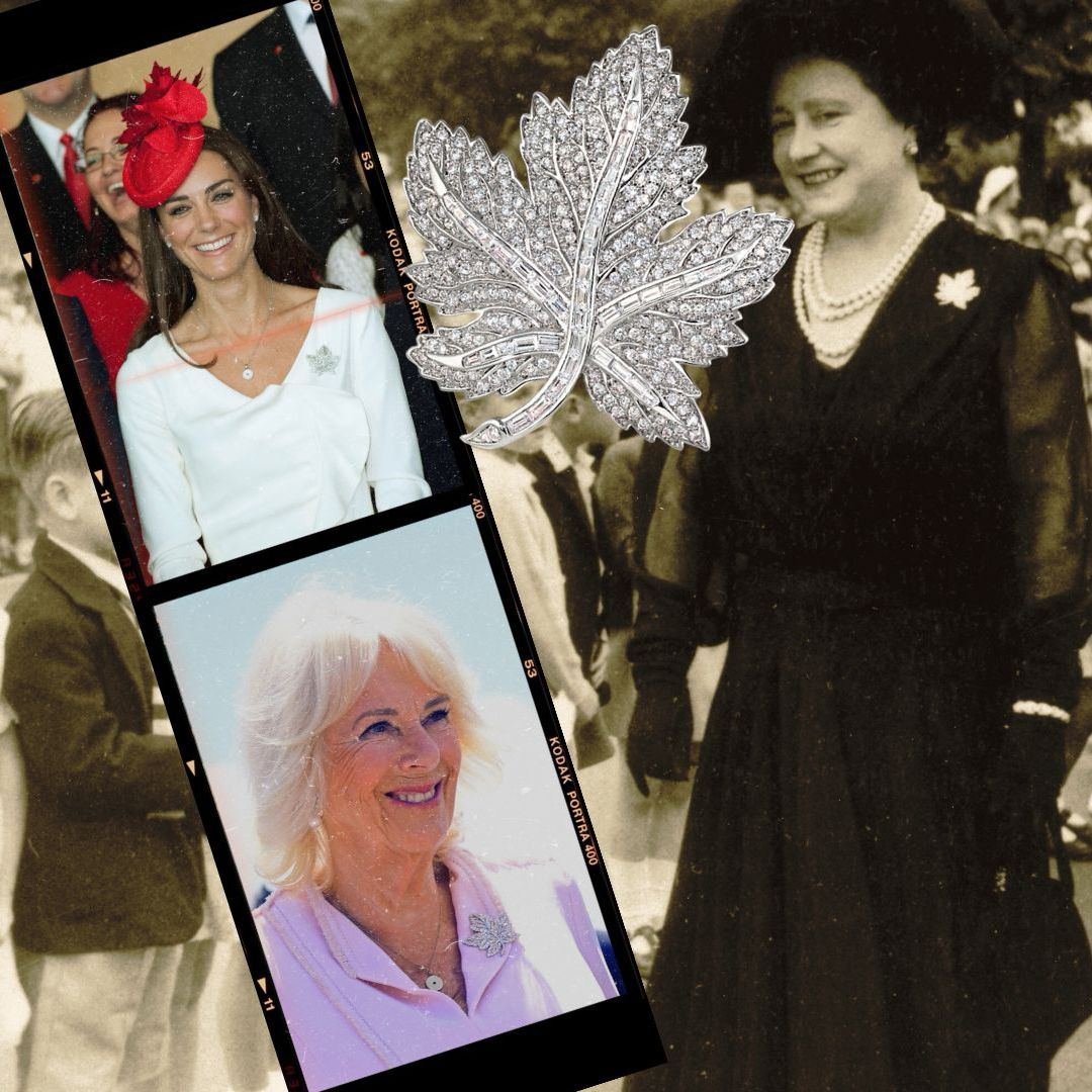 The secret royal story behind Queen Camilla’s diamond Maple Leaf brooch