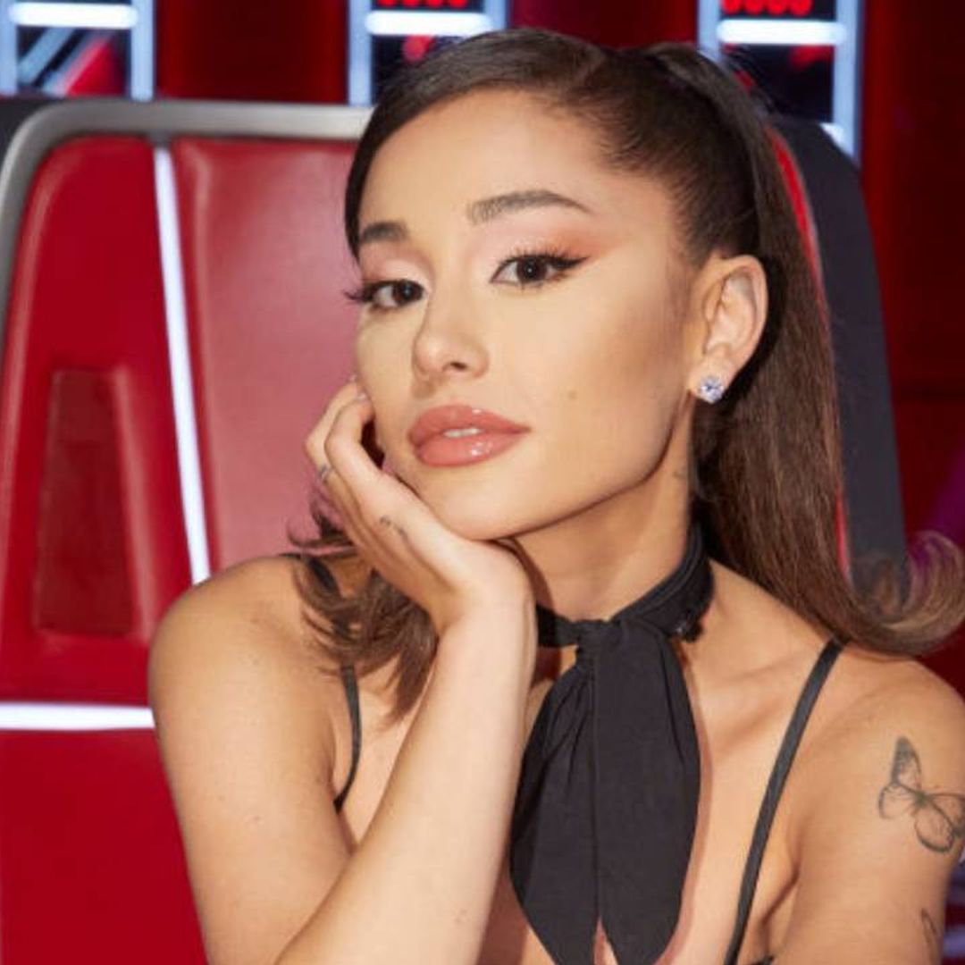 The Voice star Ariana Grande looks sensational in sparkly bra - and you should see her hair