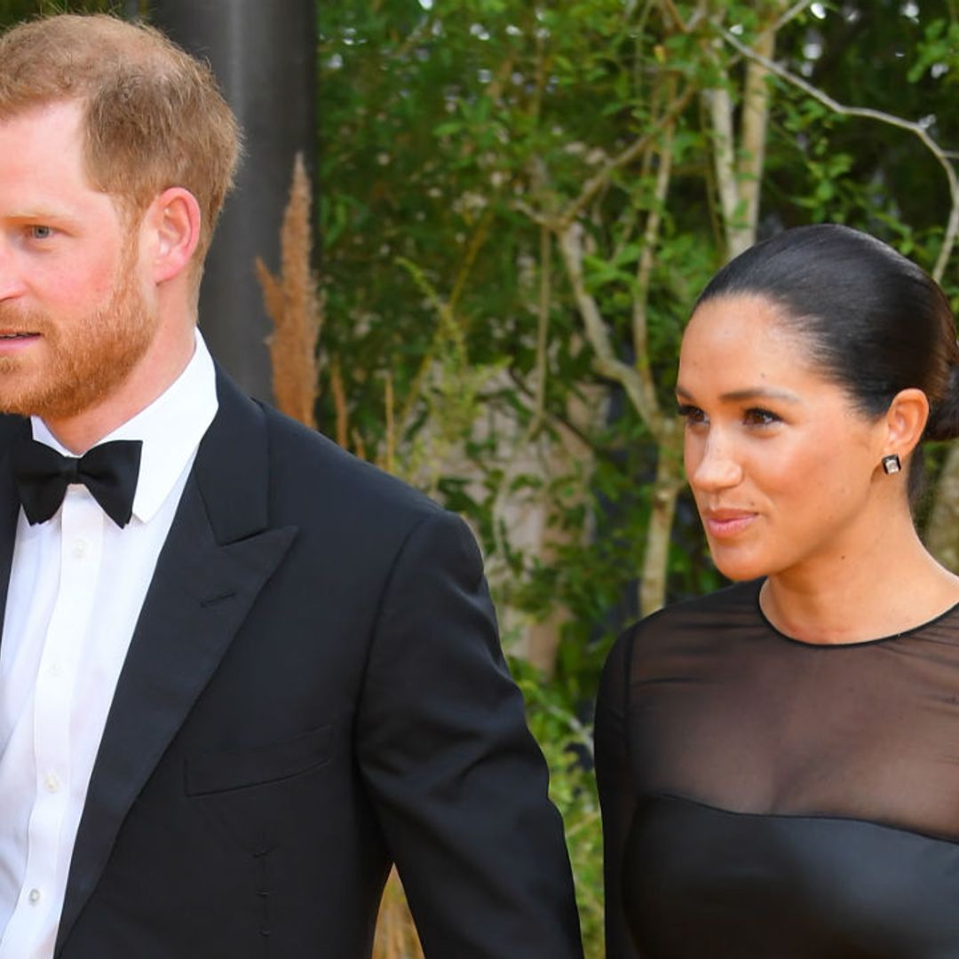 Meghan Markle makes glamorous red-carpet appearance with Prince Harry at The Lion King – see best photos