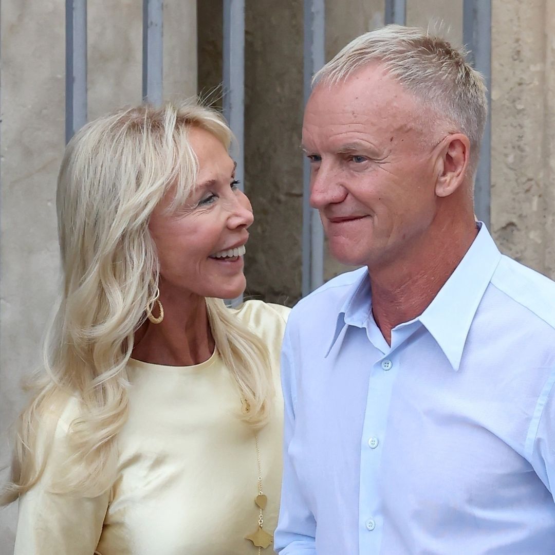 Sting's wife Trudie Styler rocks stepmother-of-the-bride look