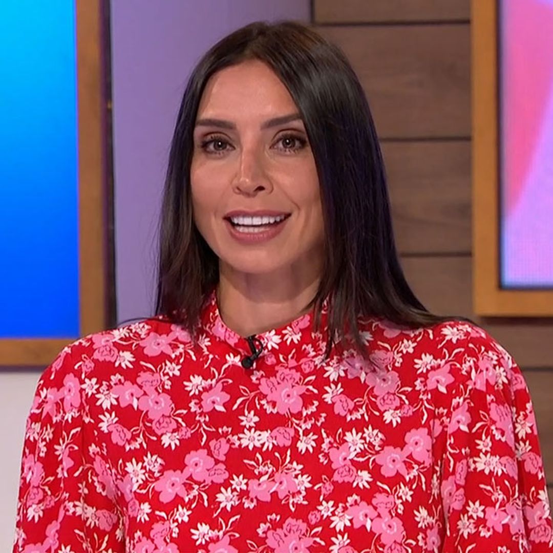 Christine Lampard teams her sleek new hairstyle with the most gorgeous Ghost dress