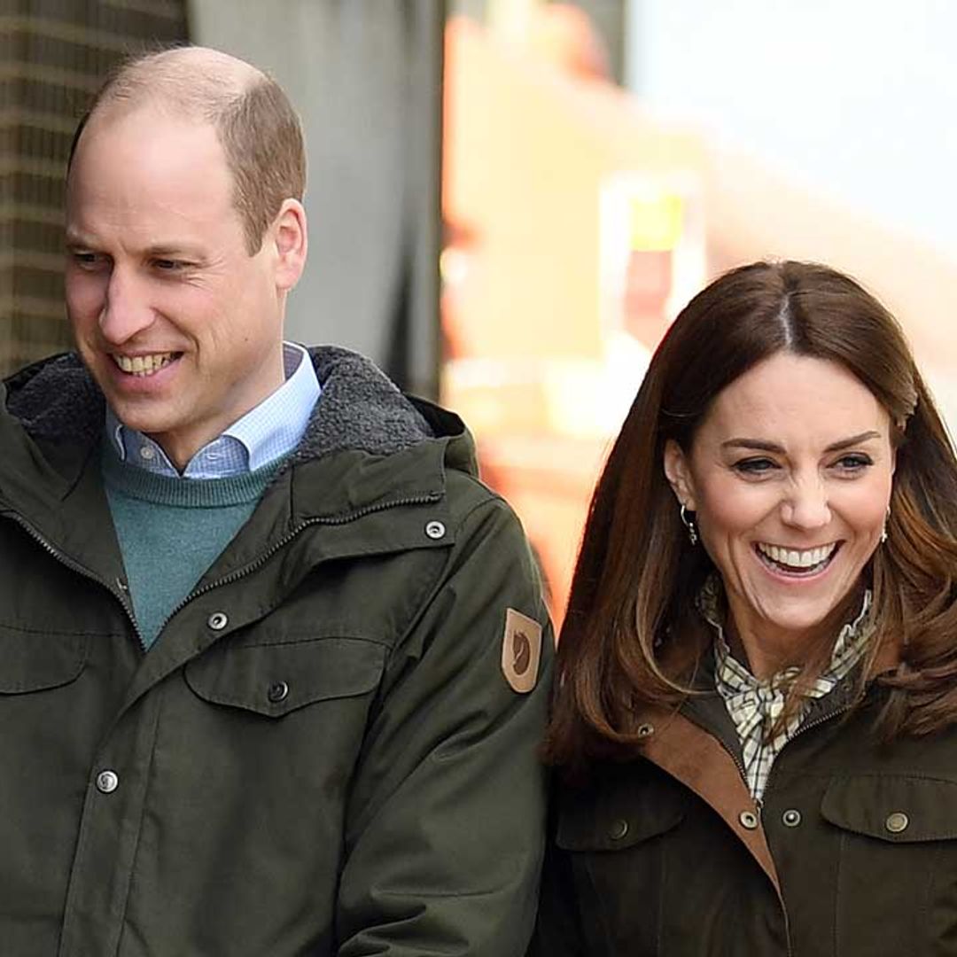 Prince William and Kate Middleton arrive back home in time for children's bedtime