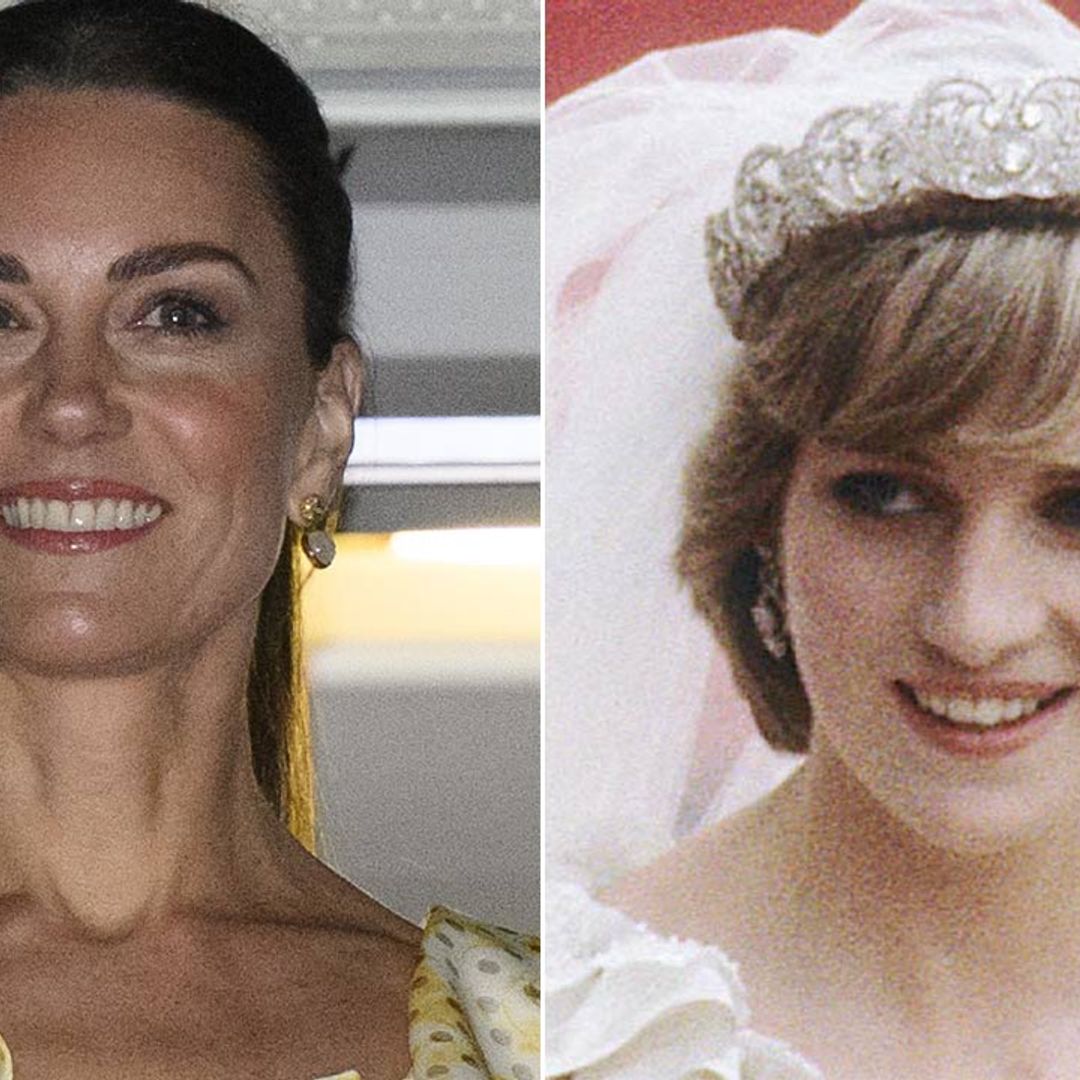 Kate Middleton twinned with Princess Diana's wedding dress – did you spot it?