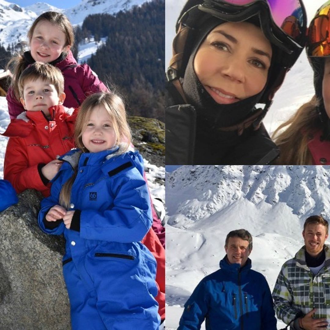Inside the Danish royal family's ski holiday in Switzerland