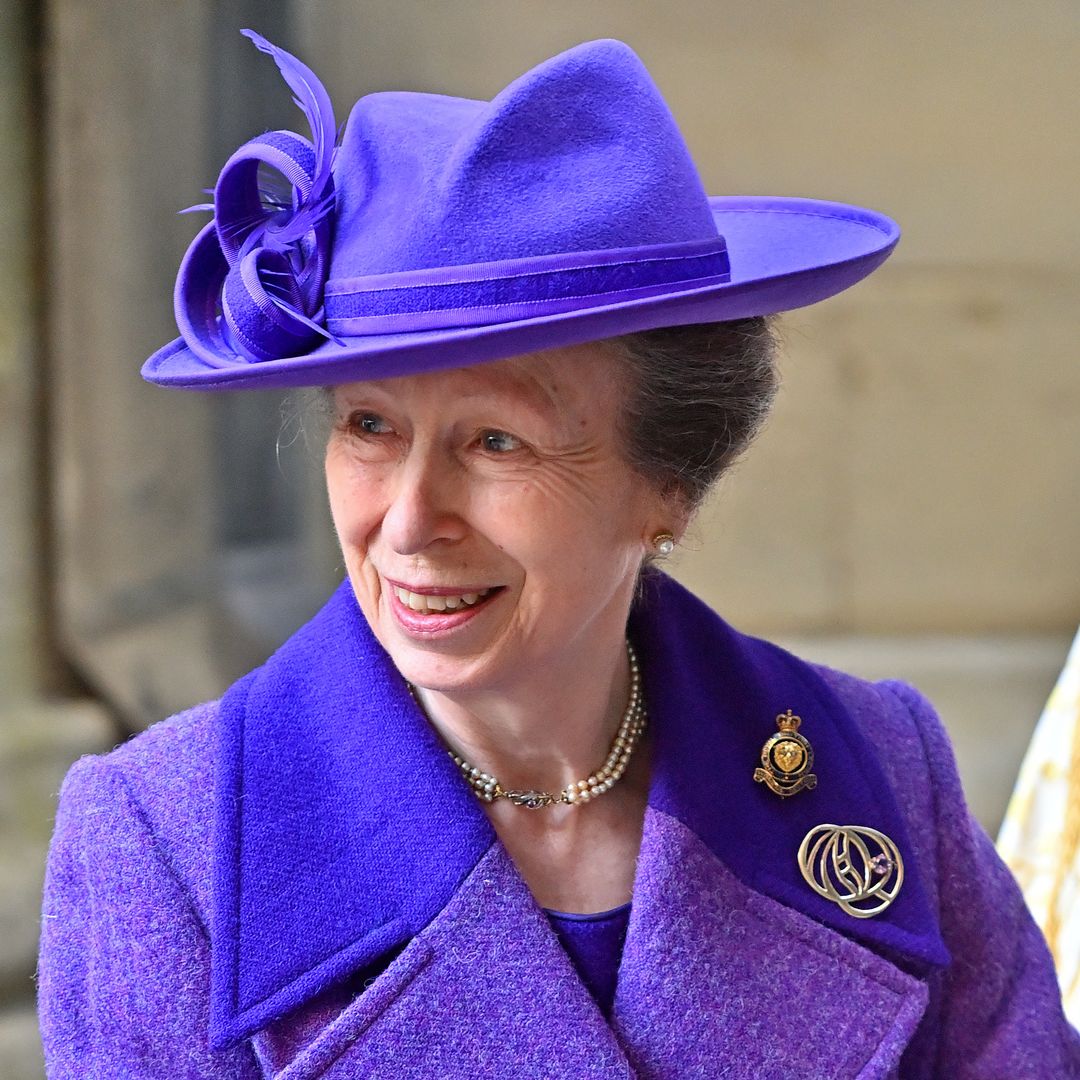 Purple is Princess Anne's colour - here's proof