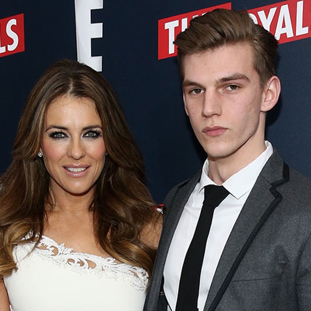 Elizabeth Hurley's nephew pictured for the first time since being stabbed
