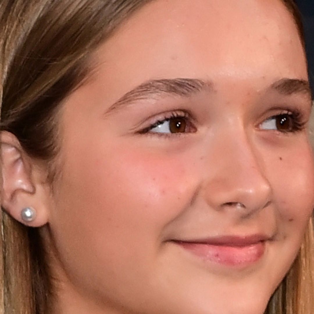 Harper Beckham poses with lookalike cousins