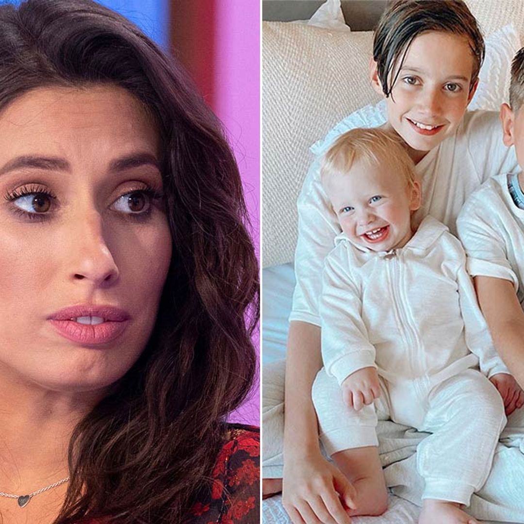 Stacey Solomon forced to defend new photo of three sons sleeping