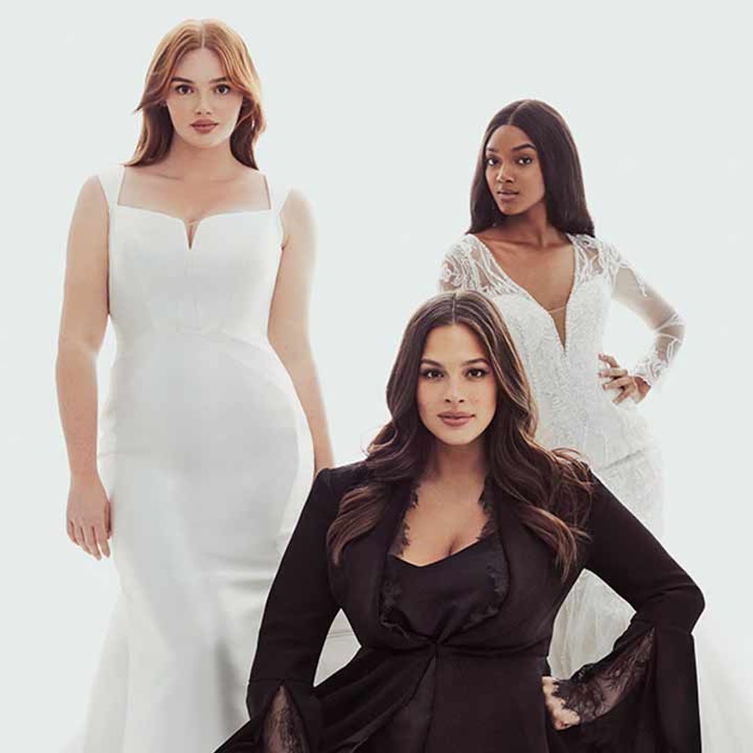 Ashley Graham Rocks Multiple White Gown and Metallic Sandal Outfits