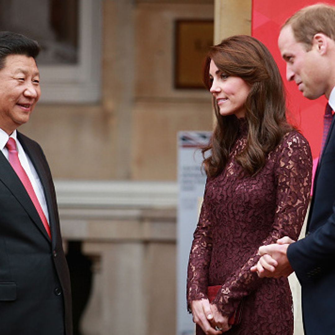 Kate Middleton and Prince William meet with Chinese President in London