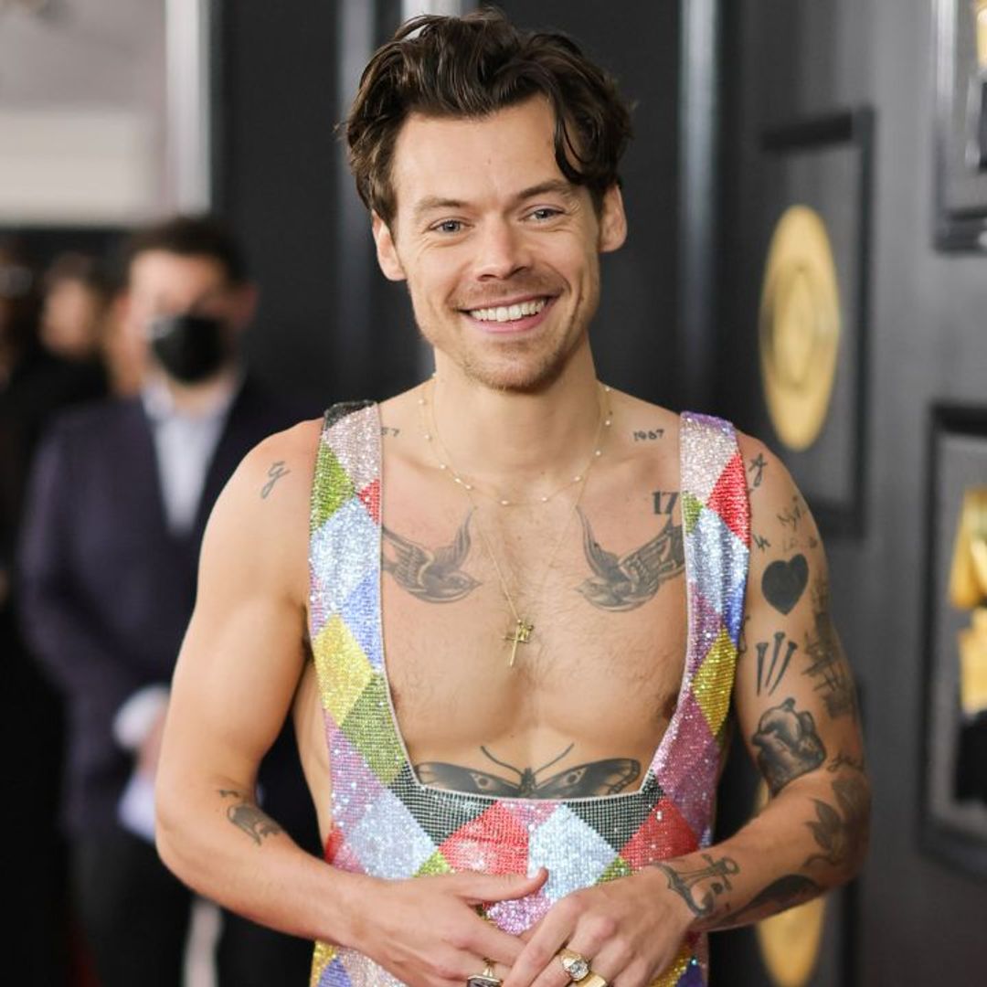 Harry Styles just went topless on the 2023 Grammys red carpet