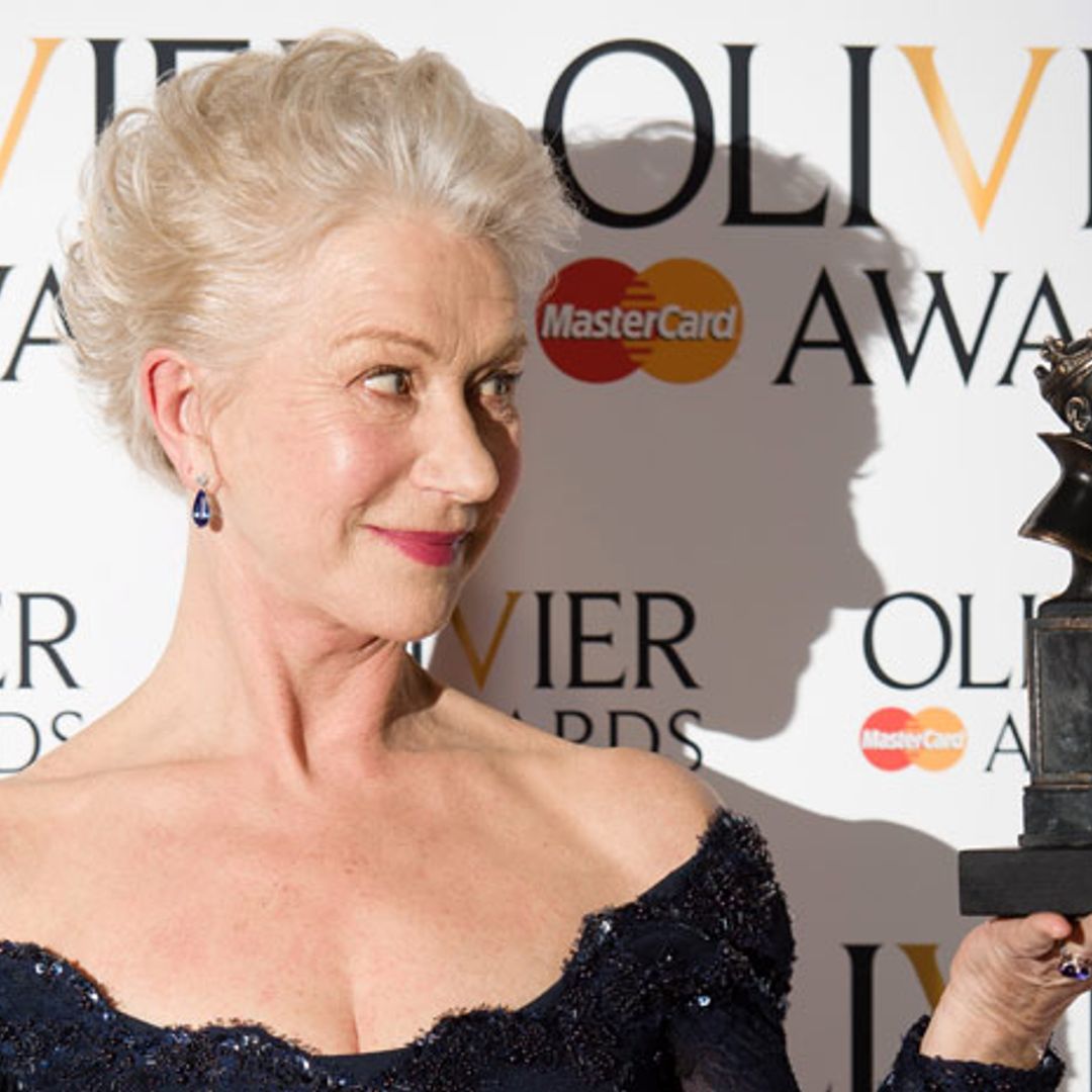 Crowning moment for Helen Mirren as she receives her first ever Olivier award for Queen portrayal