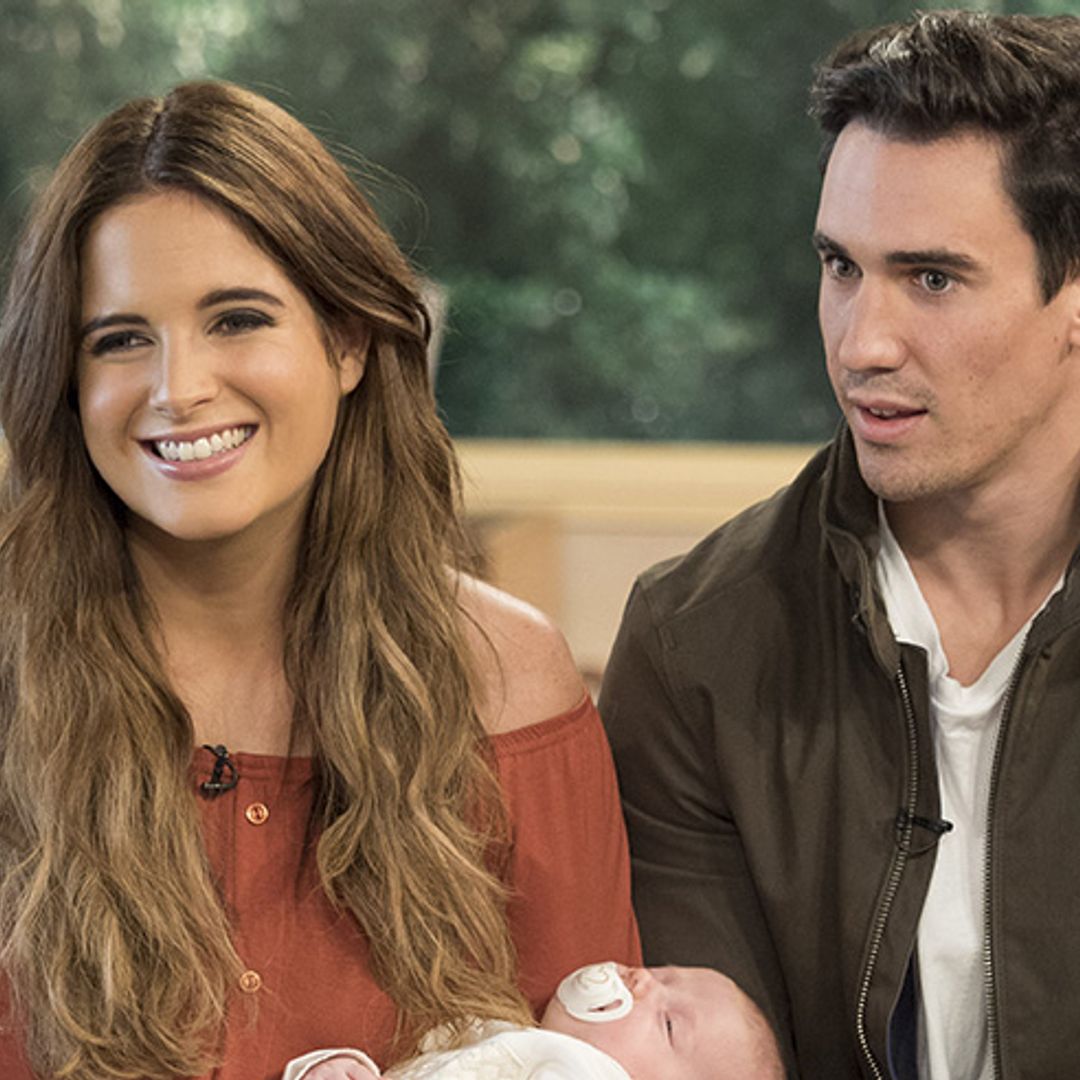 Binky Felstead proudly shows off baby India on This Morning