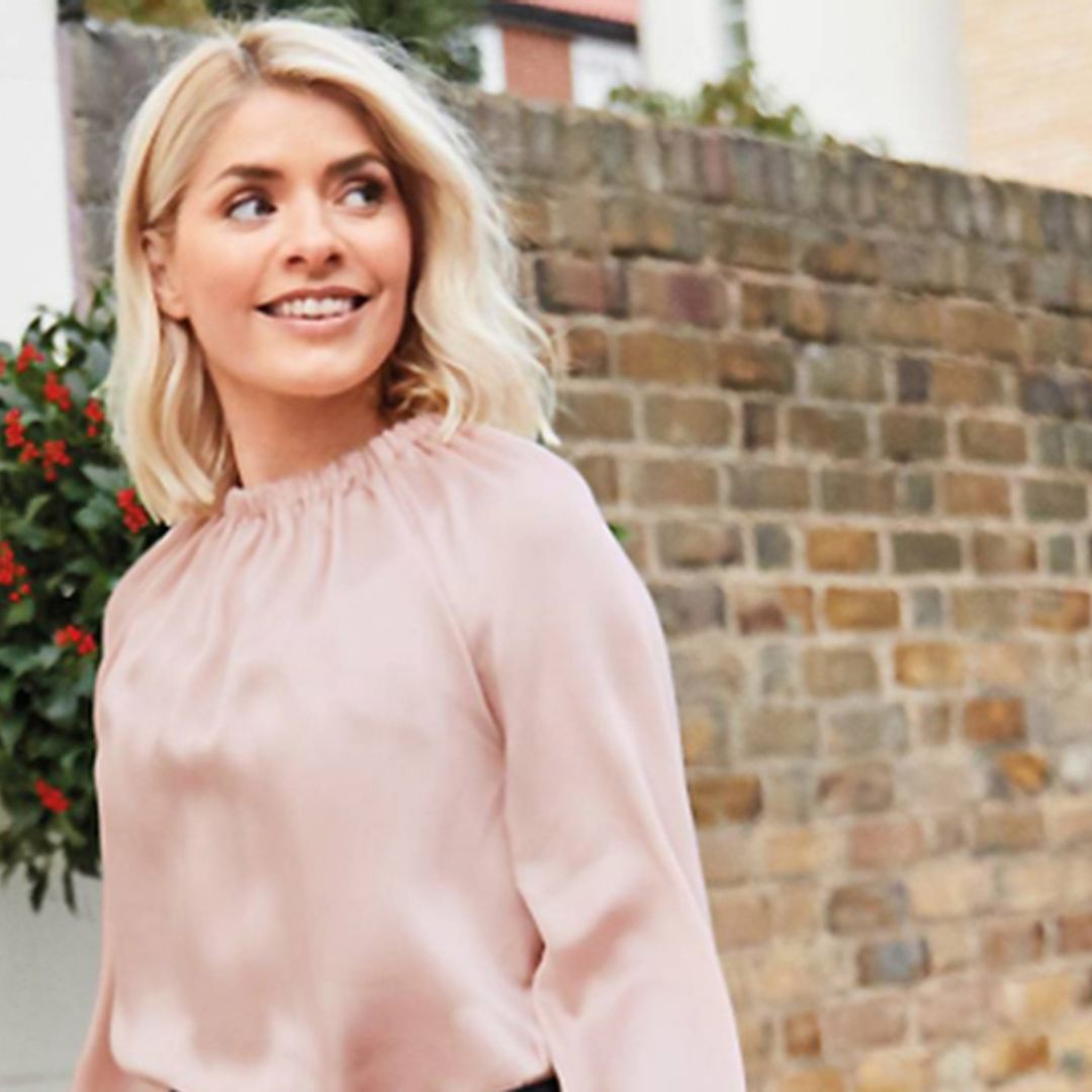 Marks & Spencer's pink silk blouse from Holly Willoughby's range is down to just £15