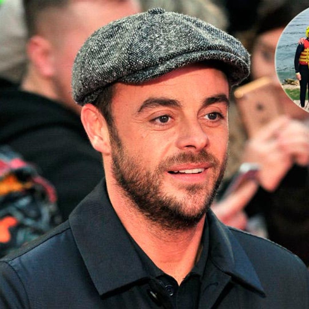 Ant McPartlin looks happy and healthy in family photo at water park