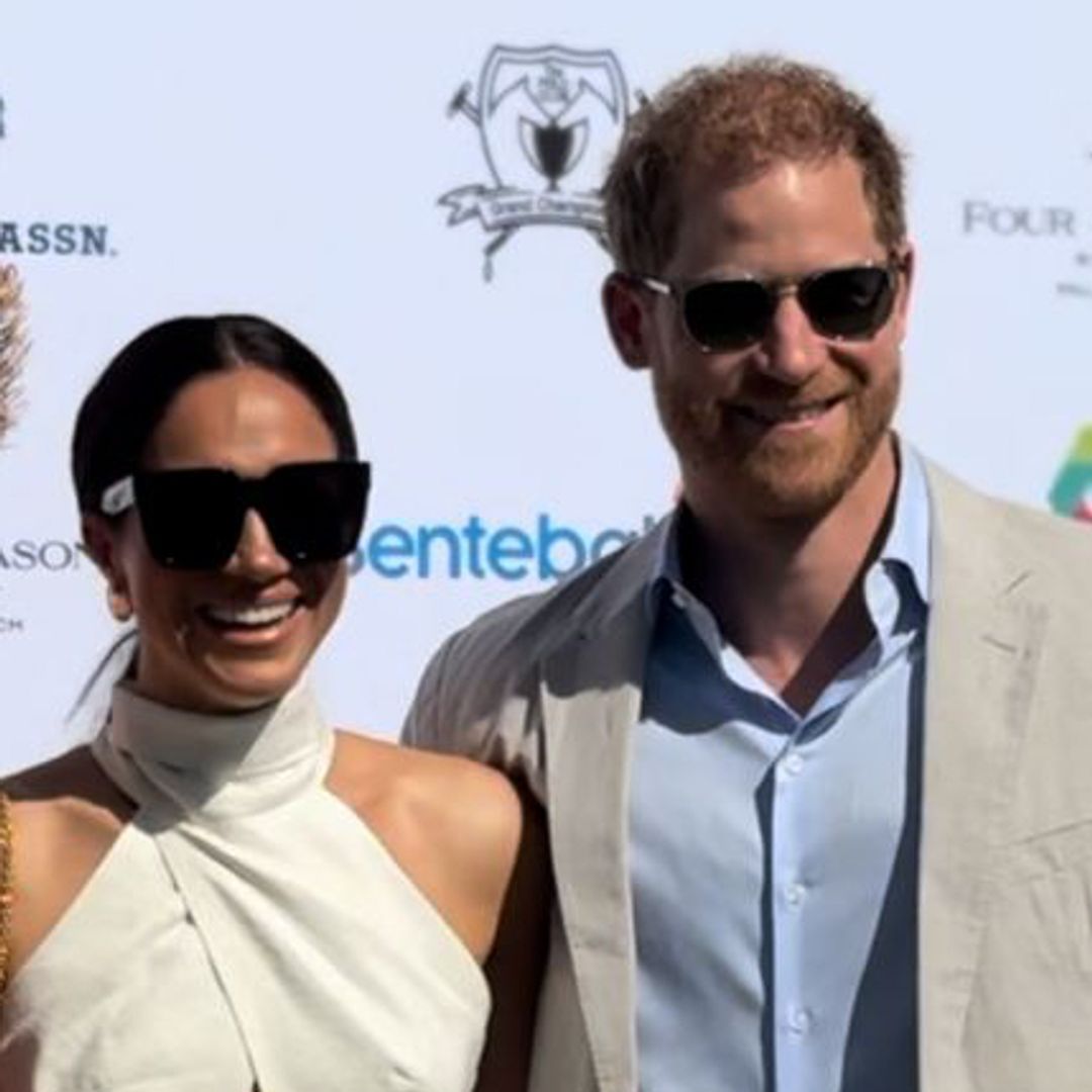 Meghan Markle and Prince Harry arrive hand in hand at charity polo match in Florida