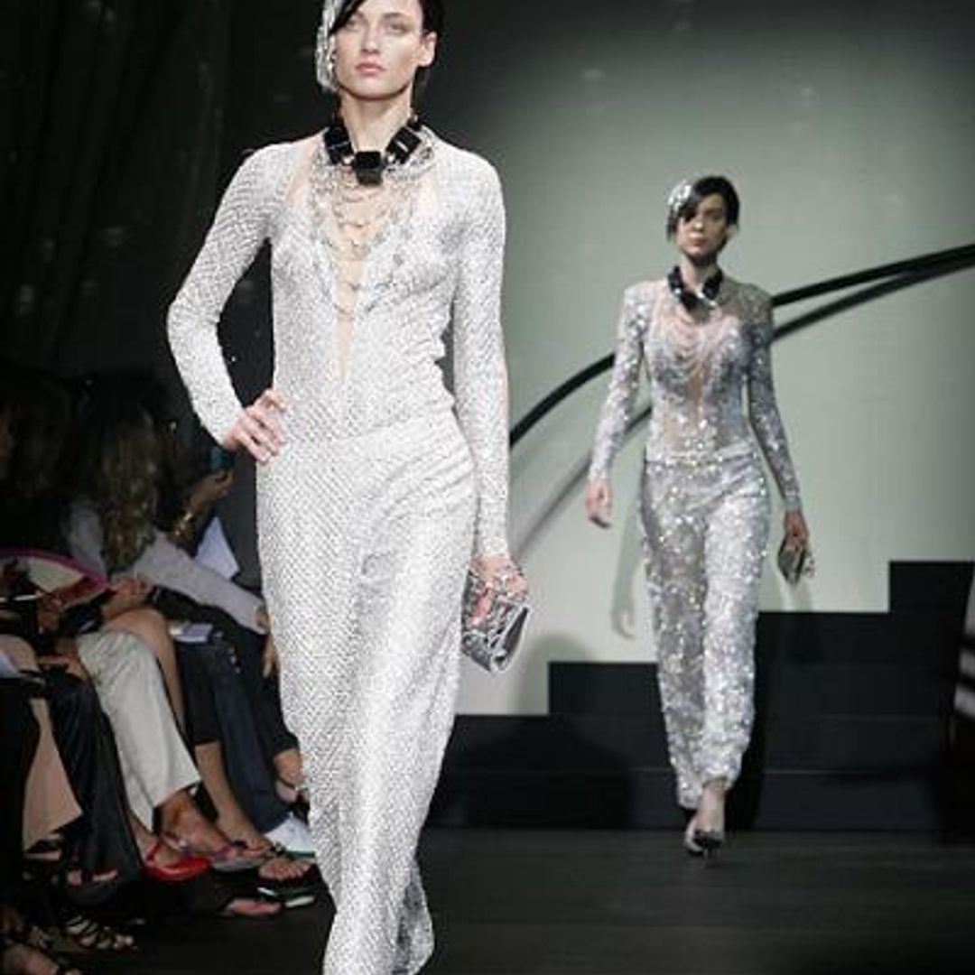 Giorgio Armani goes jungle bling for Paris haute couture presentation