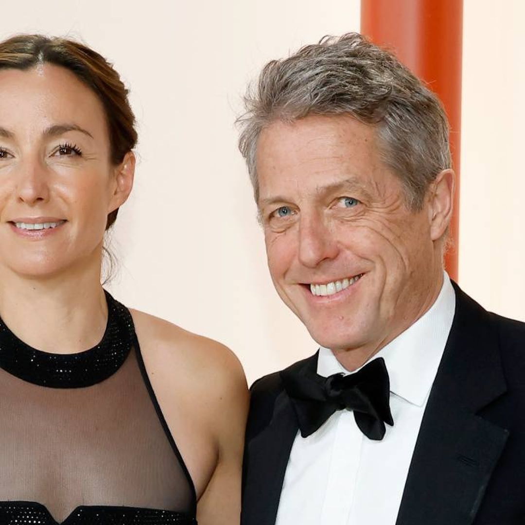 Hugh Grant and wife Anna Eberstein look smitten for rare red carpet ...