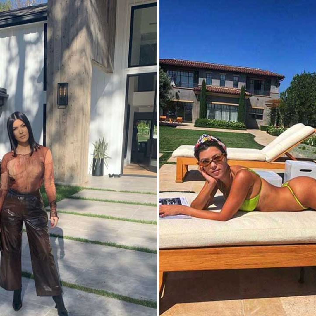 Kourtney Kardashian stuns fans with look inside private garden