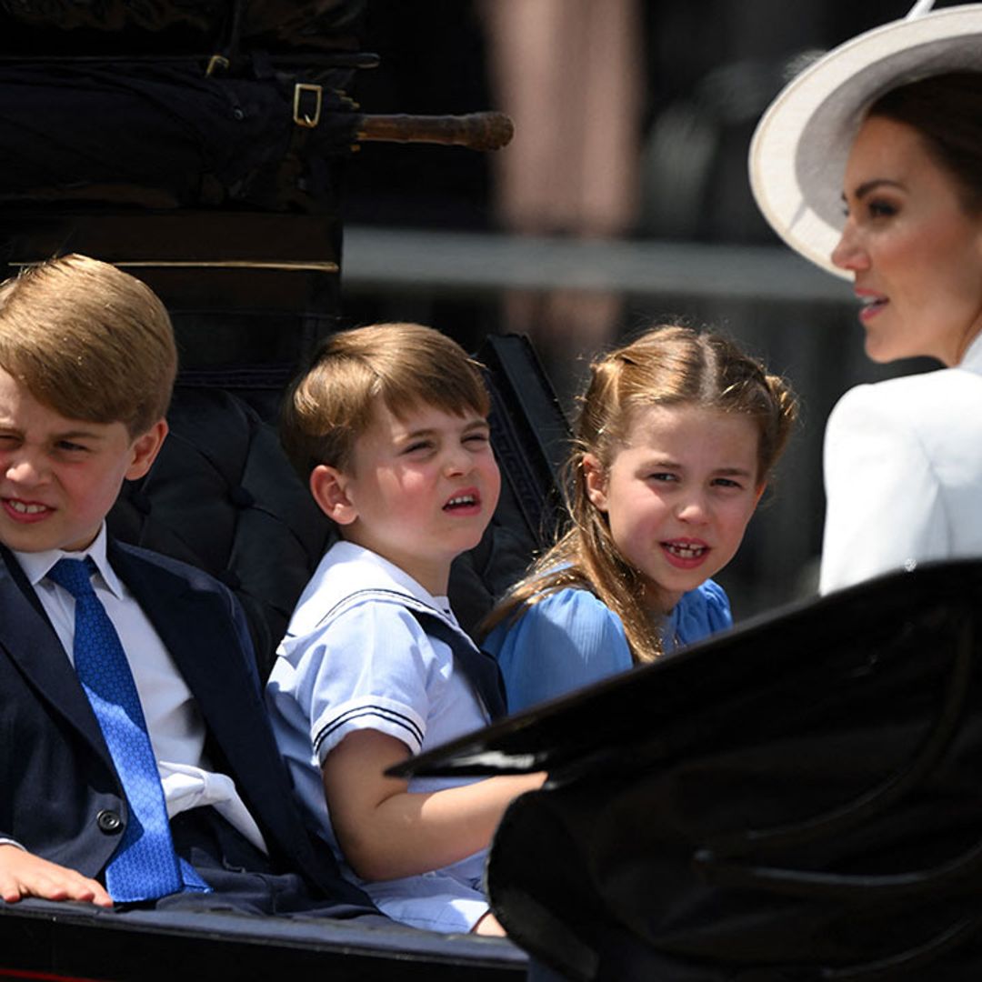 Prince Louis had the sweetest unseen moment after Trooping the Colour carriage debut