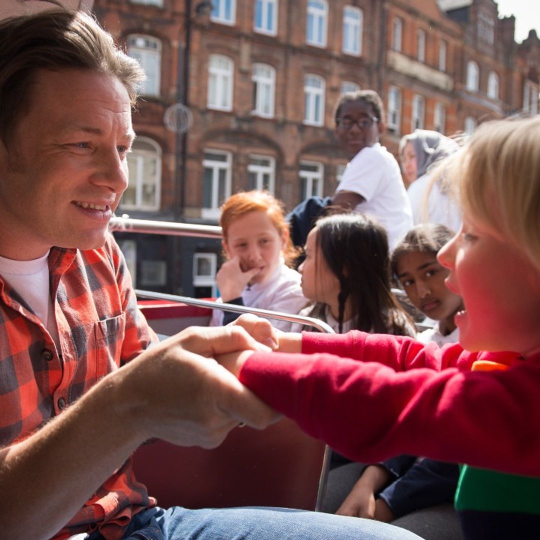 Jamie Oliver's children make rare appearance in new TV show with famous dad