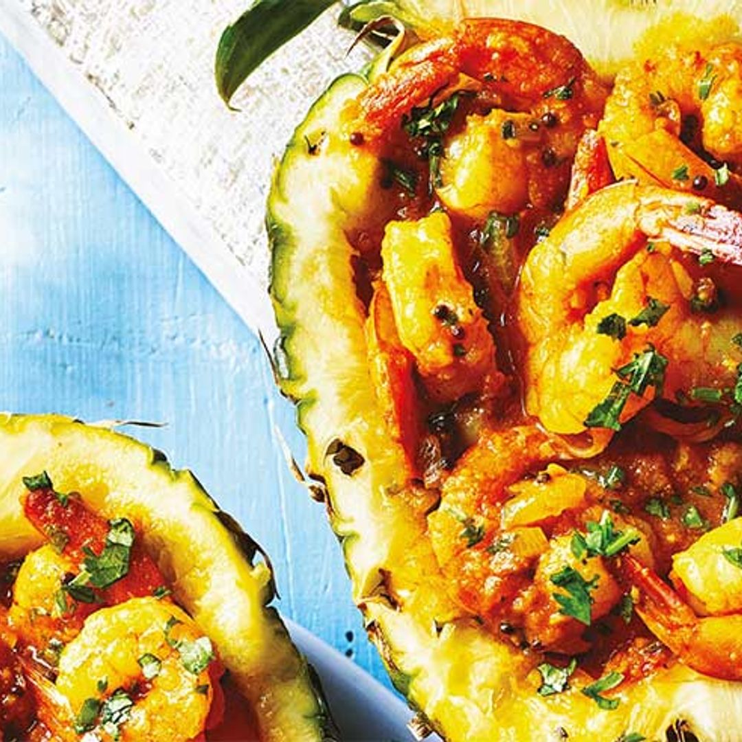 Give your dinner a tropical twist with this prawn and pineapple recipe