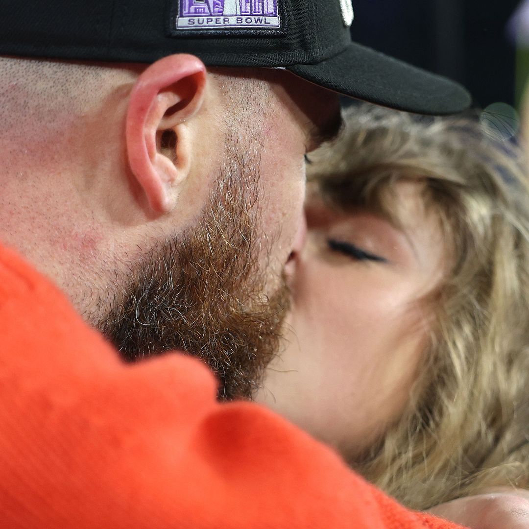 Taylor Swift and Travis Kelce share passionate kiss after Chiefs win place in Super Bowl 2024