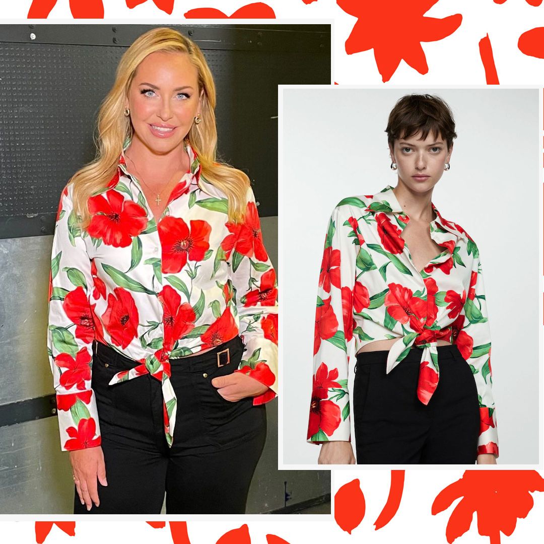 Josie Gibson's floral blouse screams summer – and it's a high street steal