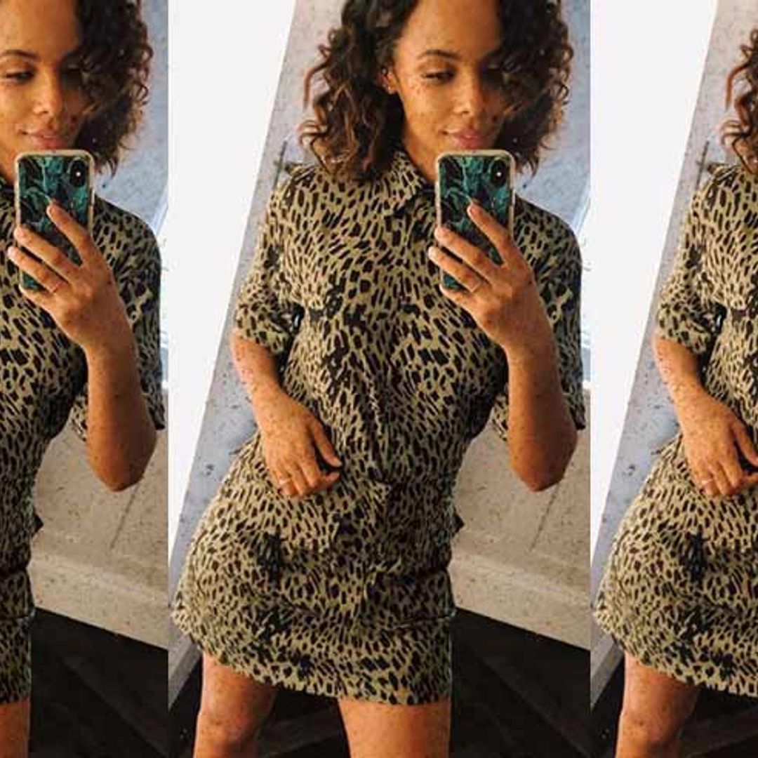 The leopard print Zara skirt that Rochelle Humes just can't get enough of