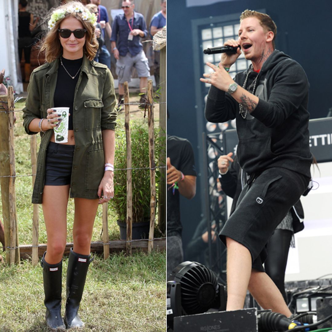 Love is in the air for Glastonbury's celebrity couples