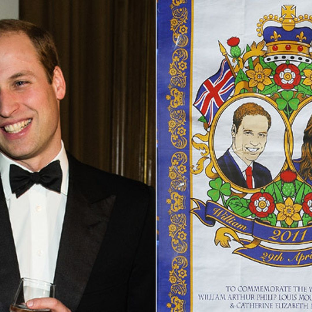 Prince William remembers the time he used a dish towel with his own face on it