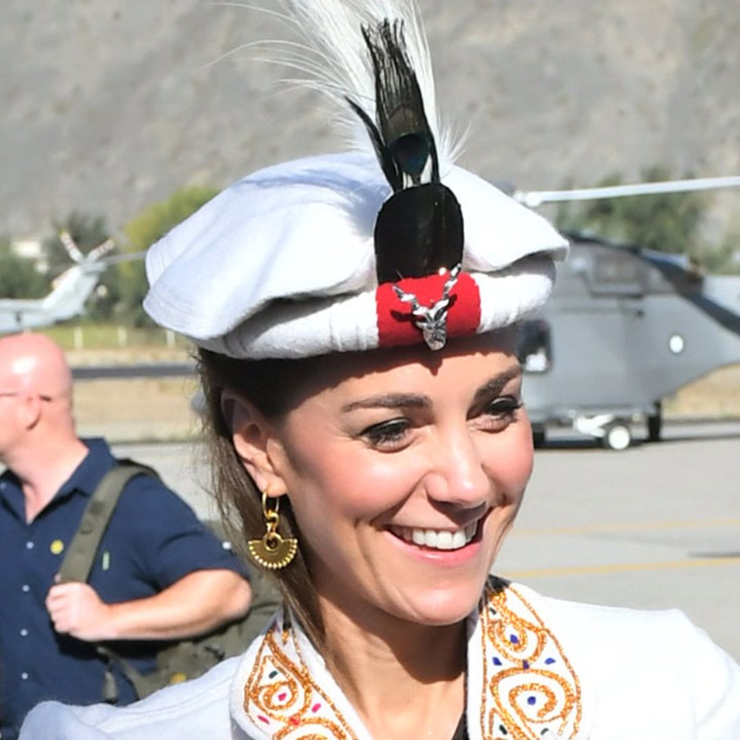 Kate Middleton follows in Princess Diana's footsteps wearing traditional Chitrali hat in Pakistan