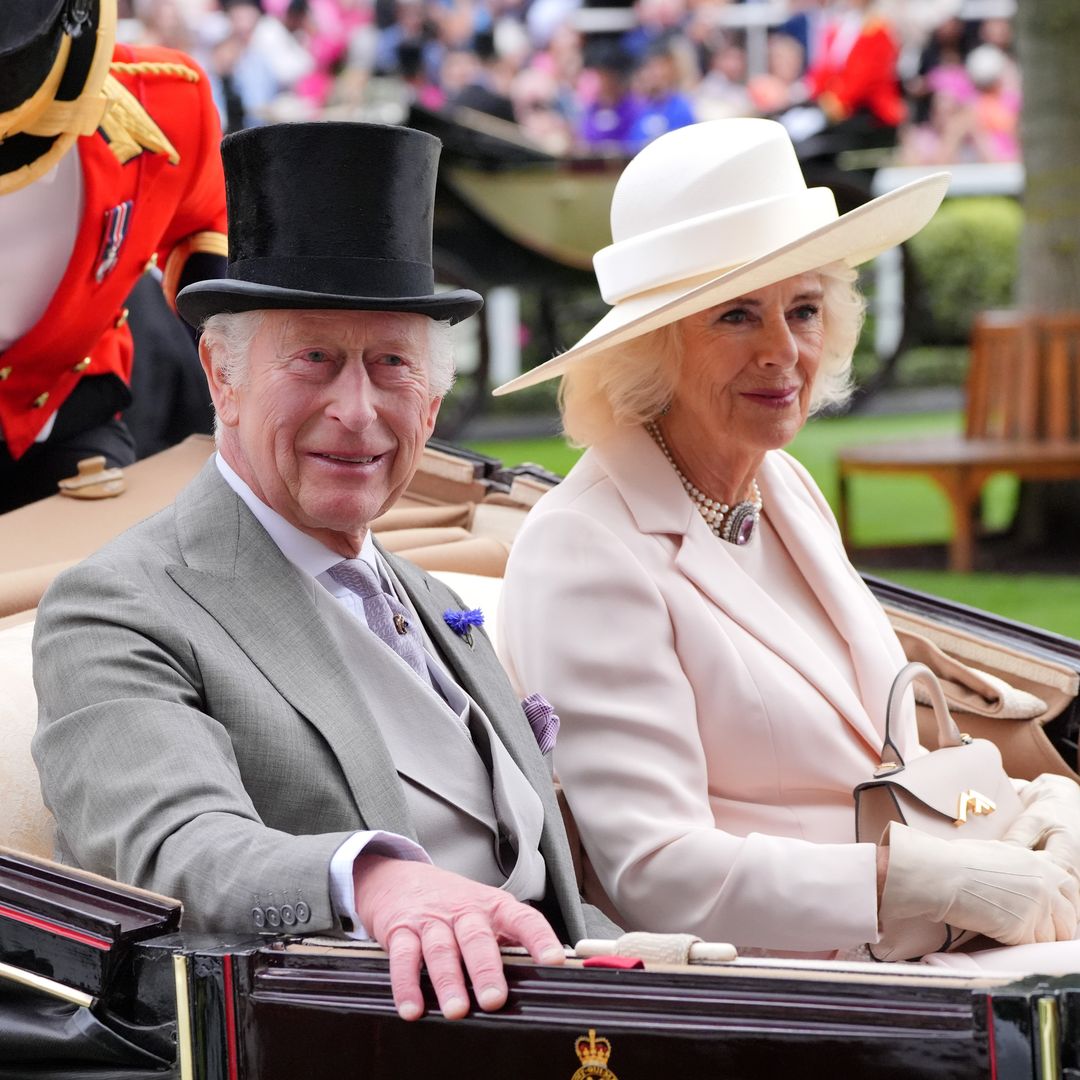 King Charles and Queen Camilla lead arrivals on the final day of Royal Ascot – best photos