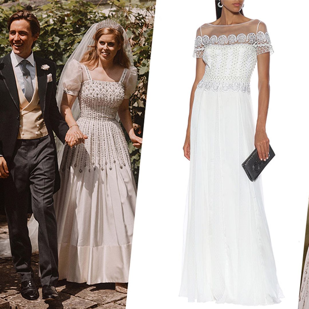 7 beautiful embellished wedding dresses inspired by Princess Beatrice