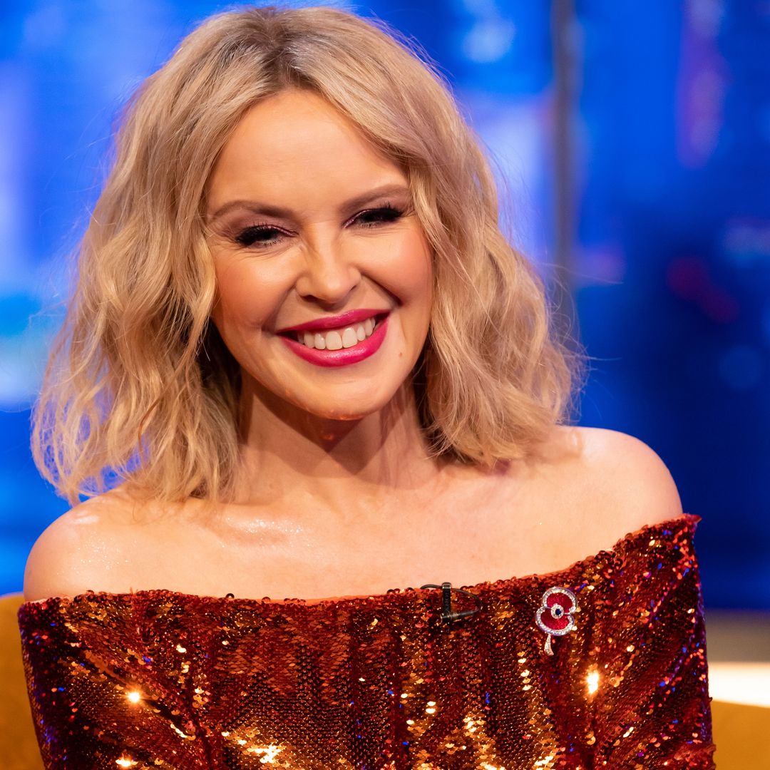 Kylie Minogue blows fans away with sky-high legs in daring mini dress for major announcement