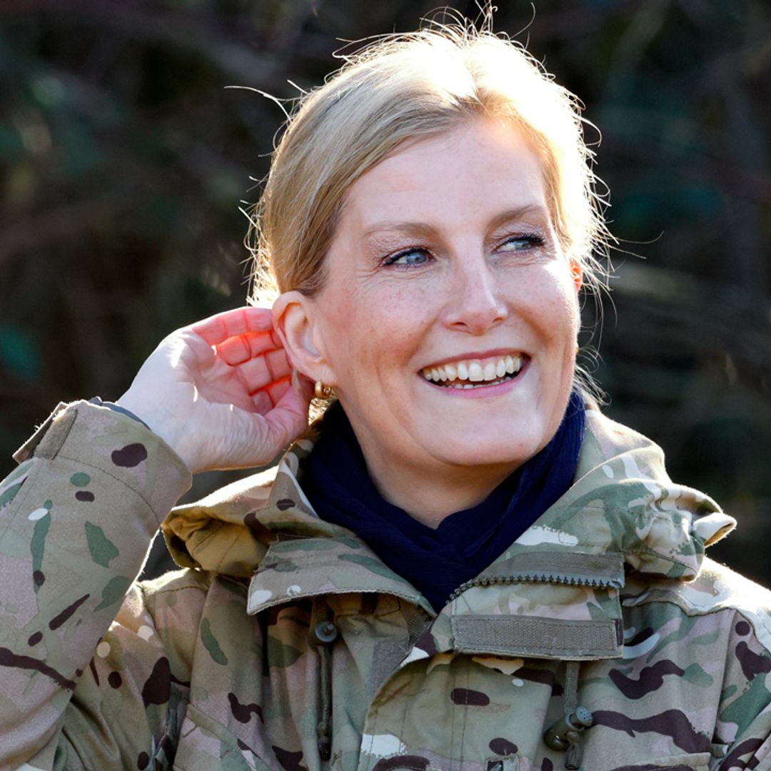 Sophie Wessex surprises as royal G.I. Jane in camo jacket and skinny jeans