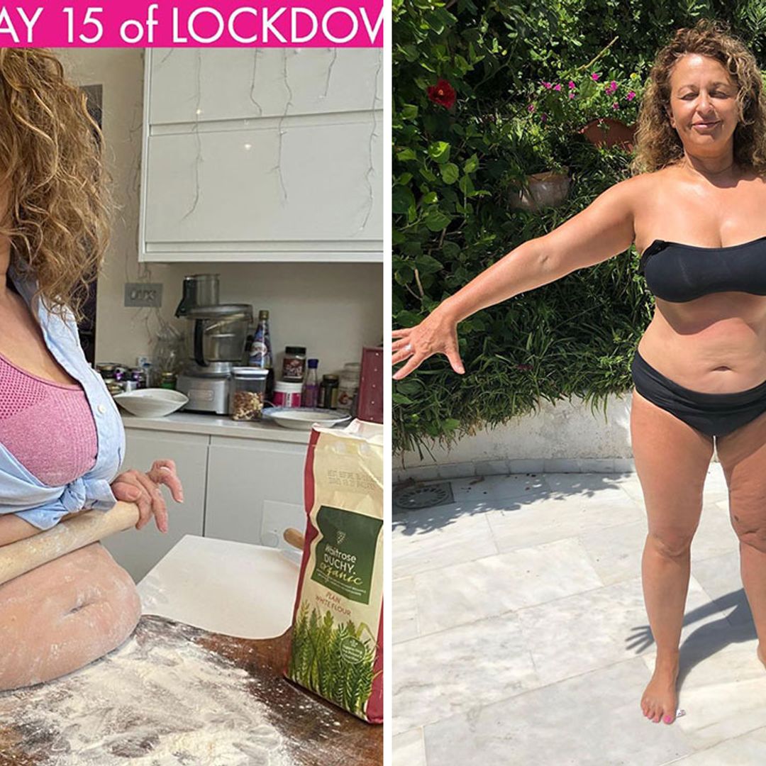 Nadia Sawalha delights fans with cheeky pic celebrating her curves