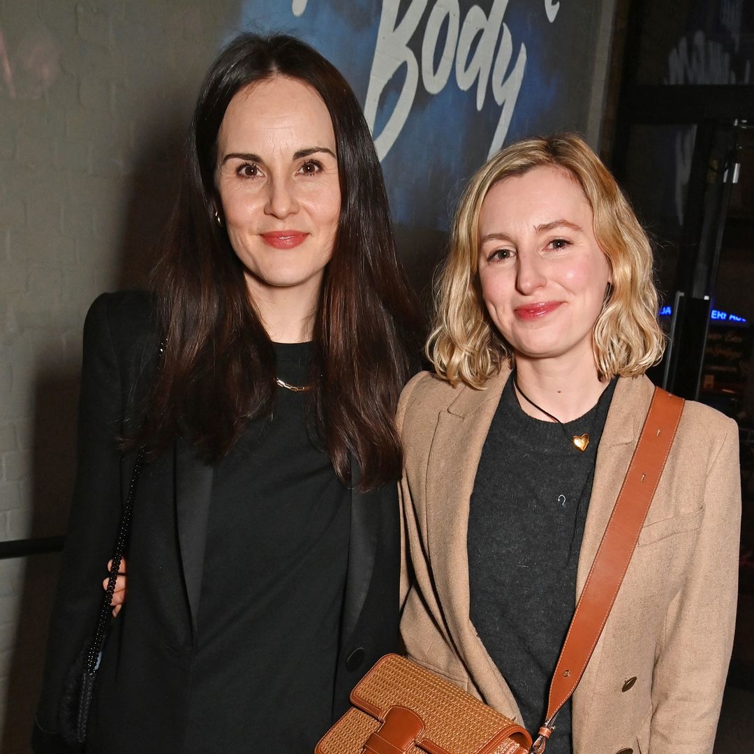 Downton Abbey's Michelle Dockery reunites with on-screen sister Laura Carmichael at star-studded event